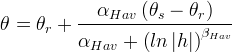 Haverkamp equation