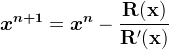 Newton Raphson Iteration equation 3